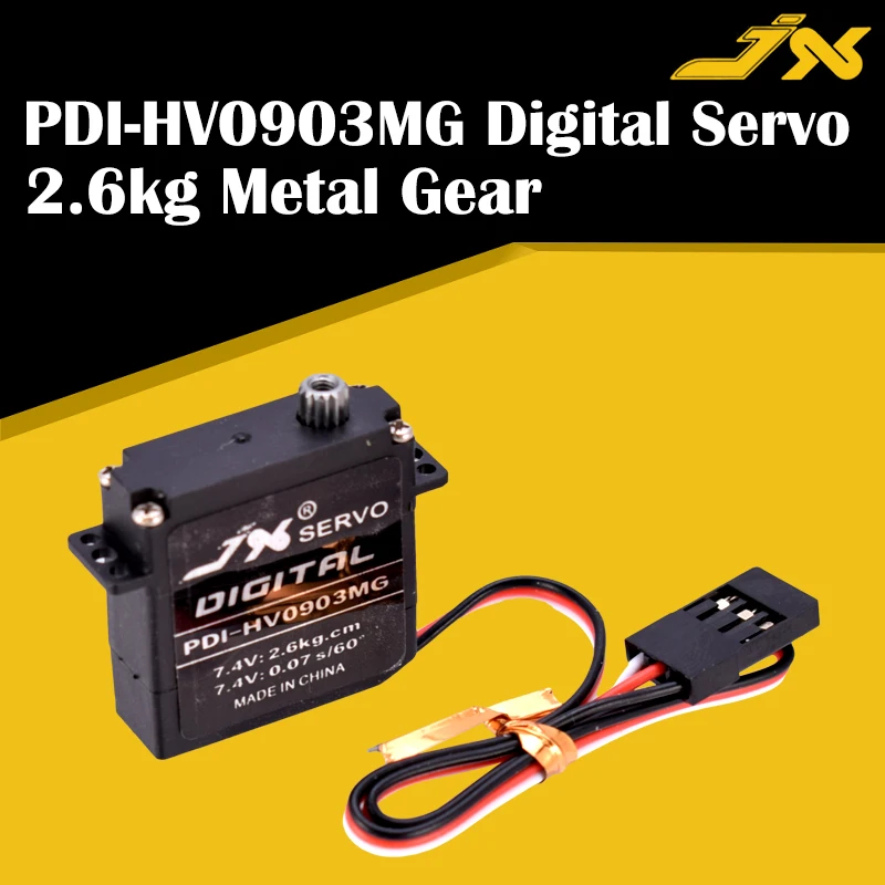 JX Servo PDI-HV0903MG 2 6 кг металлическая шестерня цифровой плоский фотопластиковый чехол