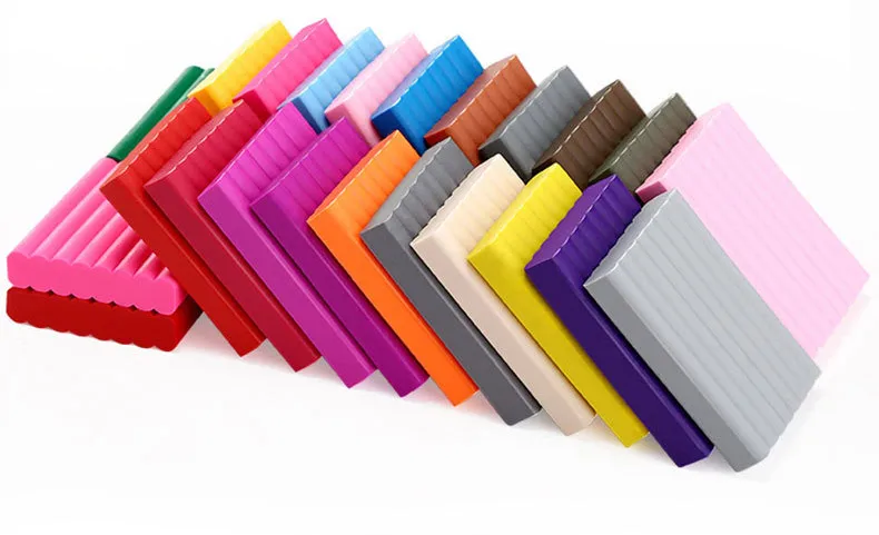 Plastilina Polimérica, 24 Colores de Fomi Moldeable, Kit de Plastilina de Modelado Suave DIY con