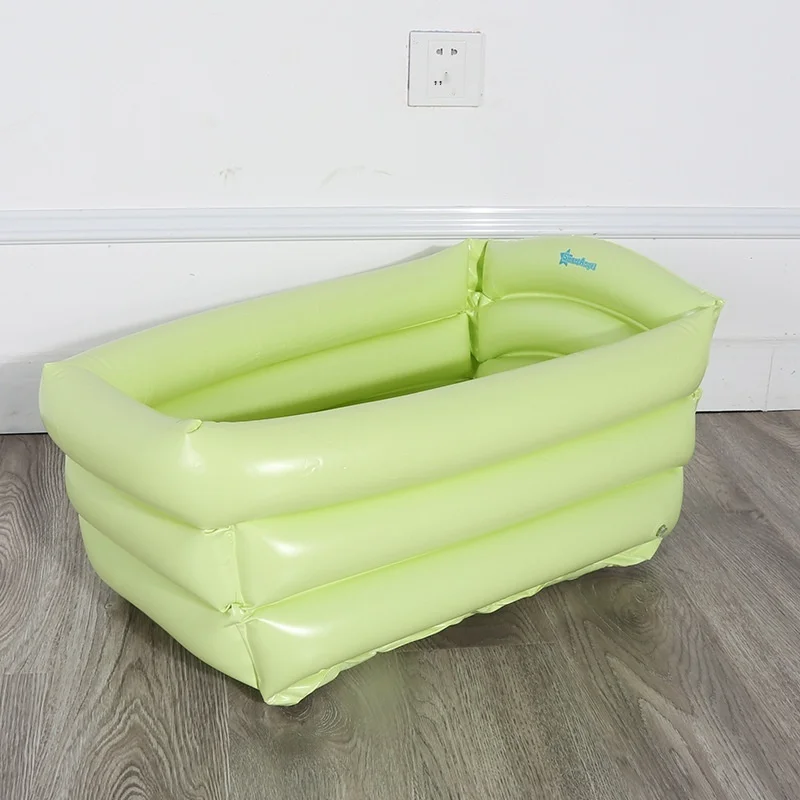 Foldable Bath Bucket Children'S Inflatable Swimming Pool Solid Color Pvc Baby Multifunctional Swimming Pool LB894
