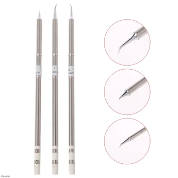 

3 Pcs T12-J02 T12-JL02 T12-JS02 Iron Tips For Hakko Soldering Station FX-951 952