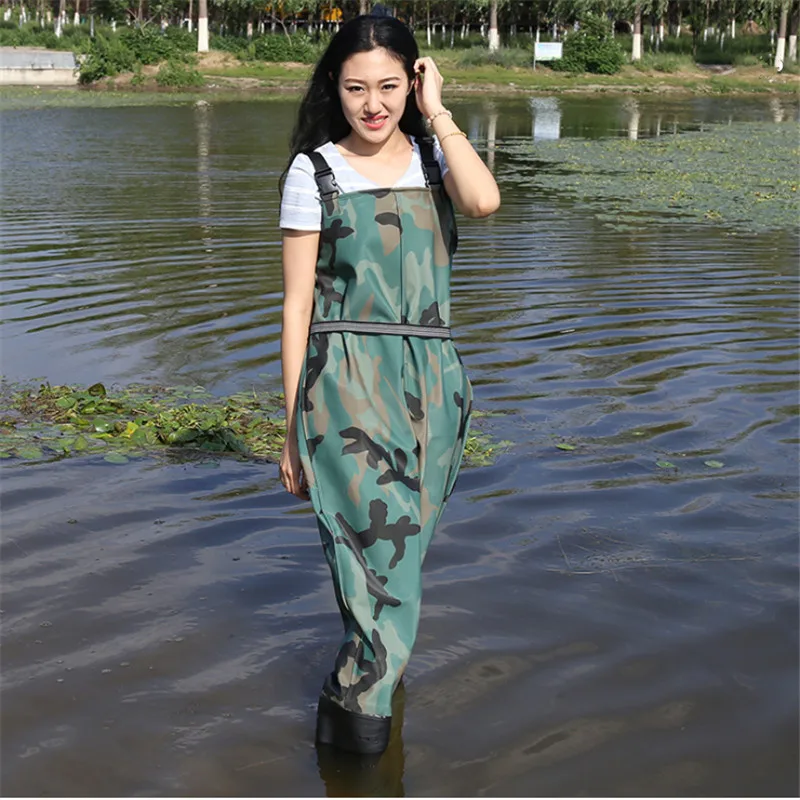 37-45 Men Women Waterproof Fishing Boots Wading Anti-wear Non-slip Pants Farm Garden Working Overalls Chest Clothes Waders Shoes fishing boots