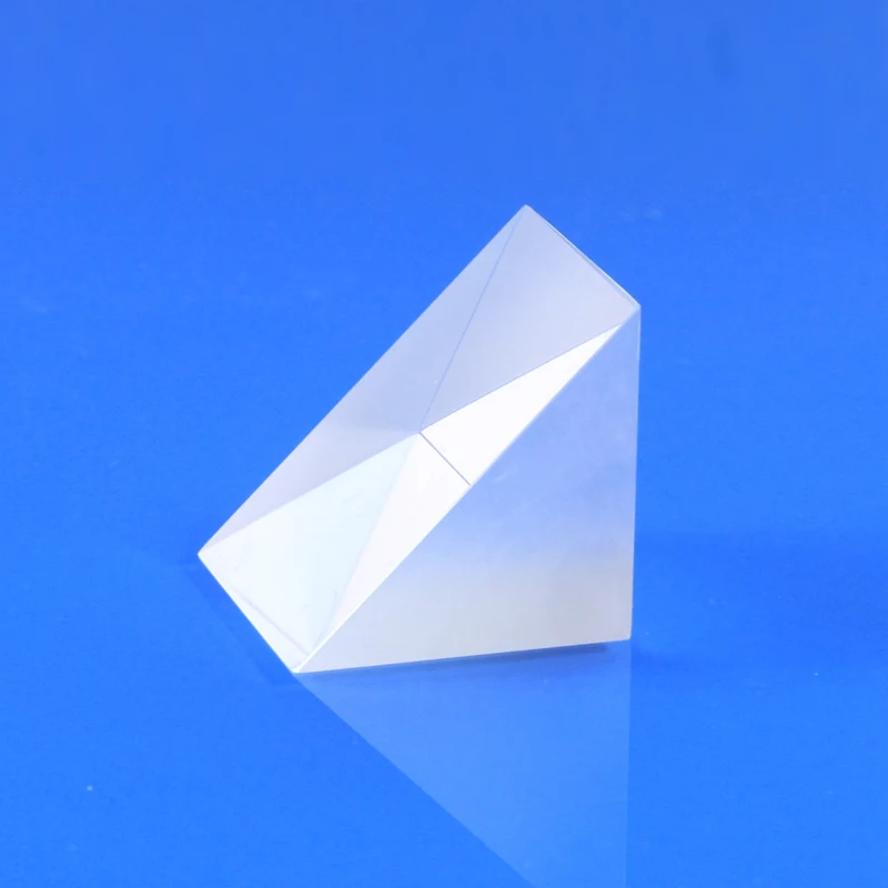 Optical Glass Right Angle Refraction 15x15x12MM Triangular Prism Right Angle External Refraction Prism Right Angle Prism Glass