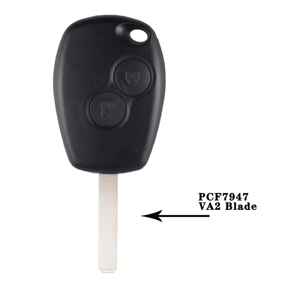 KEYYOU 433 Мгц дистанционный Автомобильный ключ для Renault Duster Modus Clio 3 Twingo DACIA Logan Sandero Kangoo с чипом PCF7946/PCF7947 - Цвет: PCF7947 VA2