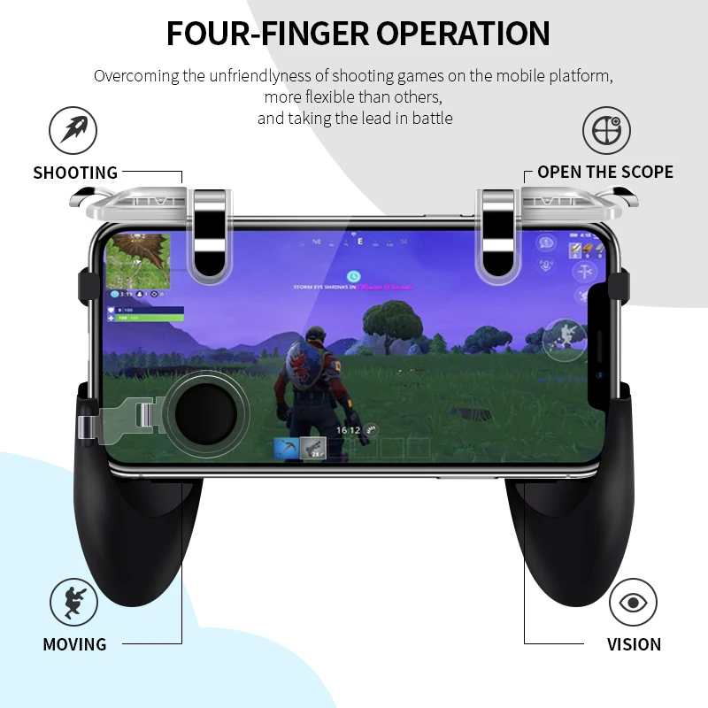  Data Frog For Pubg Game Gamepad For Mobile Phone Game Controller L1R1 Shooter Trigger Fire Button F