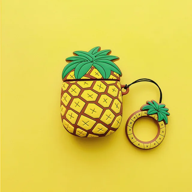 Avocado Durian Fruit беспроводные bluetooth наушники чехол для Apple Airpods силиконовые наушники Чехлы для Airpods 2 защитный чехол