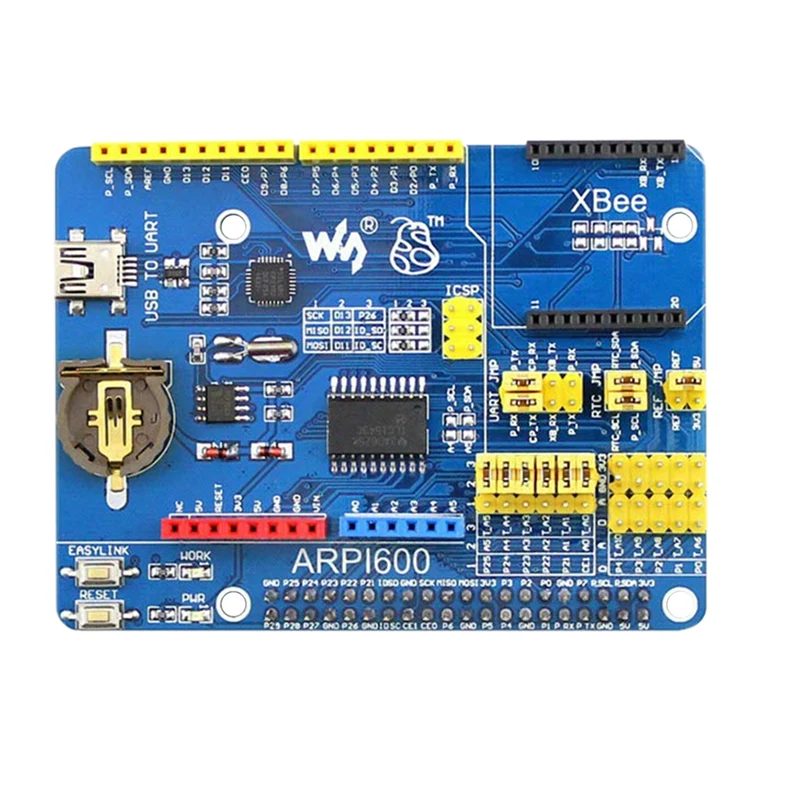  Waveshare for Raspberry Pi 4 Model B Sensor Kit Includes PI4 B-4GB ARPI600 Adapter Board 13X Popula