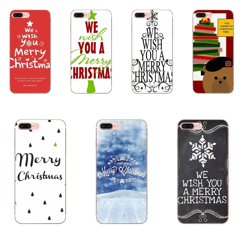 Soft Stylish Case For Huawei Nova 2 V20 Y3II Y5 Y5II Y6 Y6II Y7 Y9 G8 G9 GR3 GR5 GX8 Prime 2018 2019 We Wish You A Merry Xmas | Мобильные
