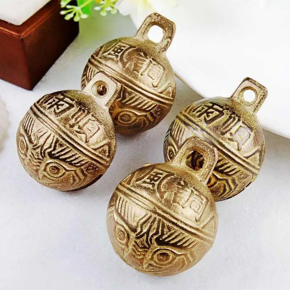 Camping Bear Bell 37mm Hot Varieties Chinese Tibetan Bells Tiger Gift Bell Head Brass