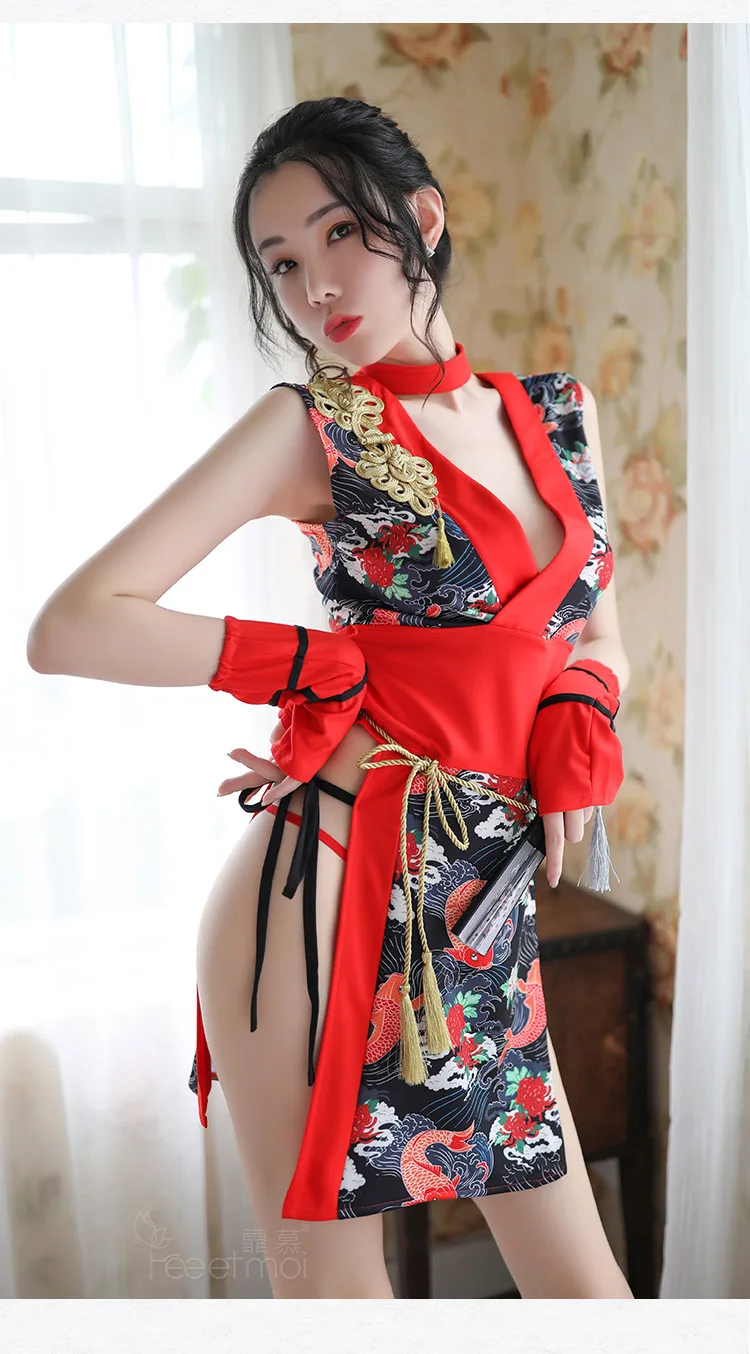Сексуальное женское белье, эротическое японское кимоно, сексуальная одежда для секса, романтические ночные сорочки, сексуальные костюмы для женщин, косплей, пижама горничной