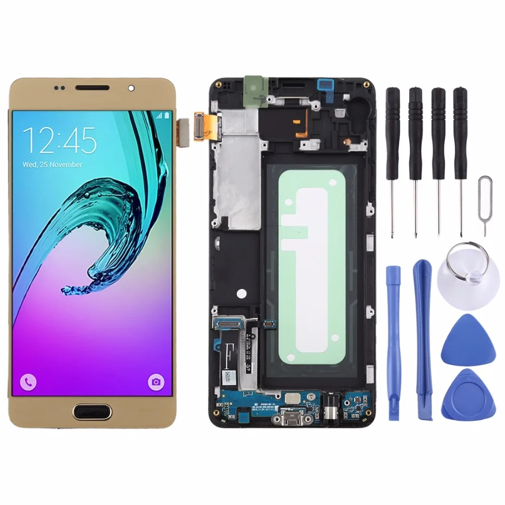 TFT материал ЖК-экран и дигитайзер Полная сборка с рамкой для Galaxy A5()/A510F