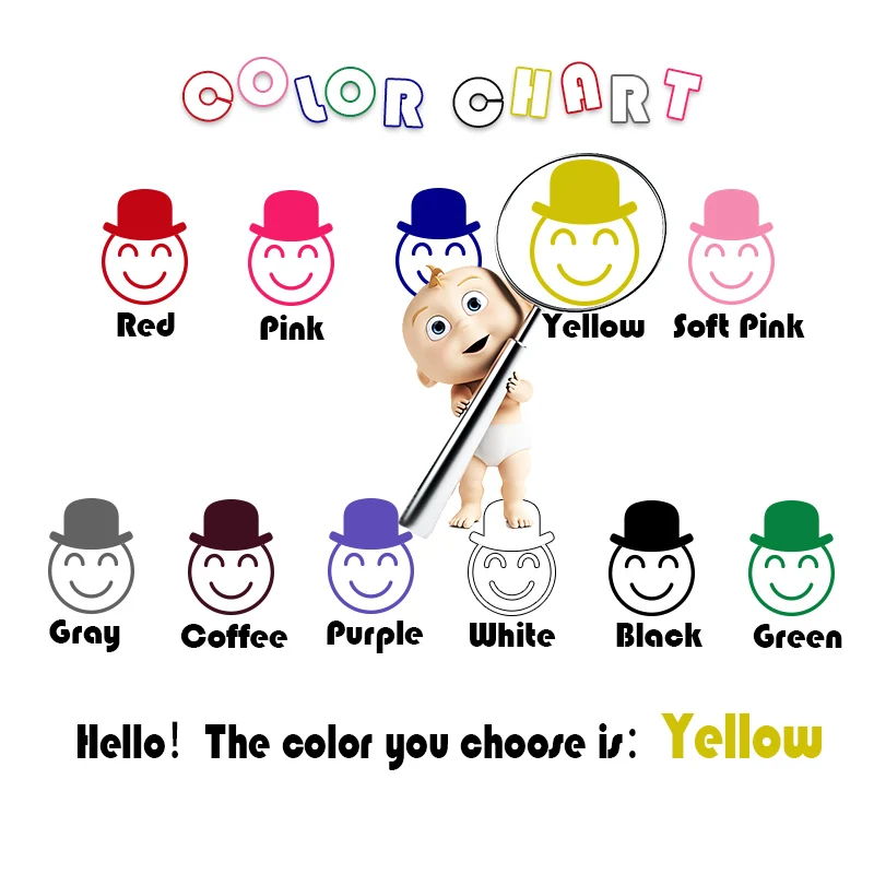 Yellow Персонализированная Наклейка на стену с именем, облаком, луной, звездой, Виниловая наклейка, s Переводные картинки для девочек, украшения для спальни для детей, украшения для детских комнат - Цвет: Yellow