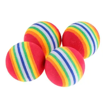 

EVA Rainbow Strip Soft Golf Ball Convenient Practical User-friendly Design Indoor Outdoor Practice Aid Tool 30pcs 38mm