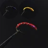 [12PCS] 12# Caddis Larva Chironomid Midge Pupa Buzzer Zebra Nymph Trout Flies Fly fishing Hook Black Red Orange ► Photo 1/5