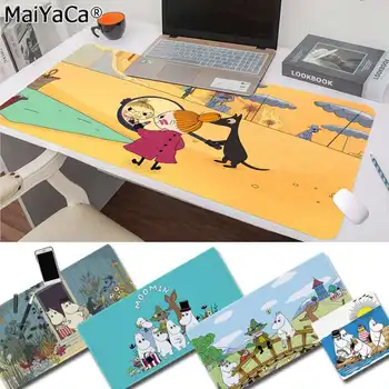 

MaiYaCa cute hippo Moomin Pikku myy Keyboards Mat Rubber Gaming mousepad Desk Mat Free Shipping Large Mouse Pad Keyboards Mat