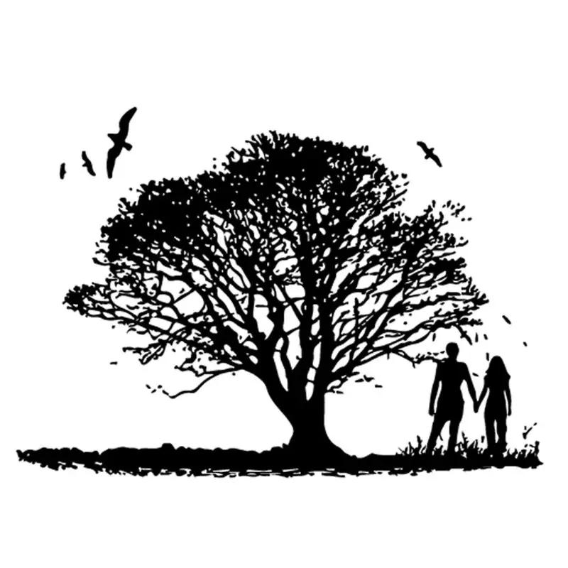 

Lovely Couple Silicone Transparent Stamp Background Clear Stamps DIY Scrapbooking Card Making