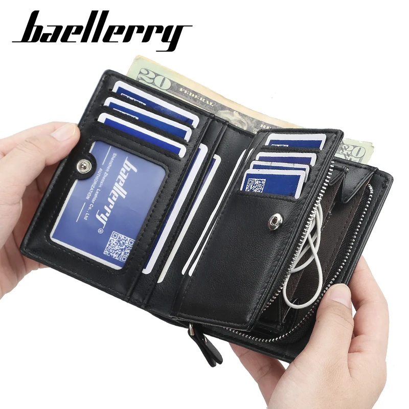 Мужские короткие кошельки Baellerry модный новый кошелек для карт