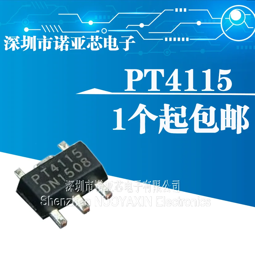 20 шт./лот Новый PT4115 PT4115B89E SOT 89 5 светодиодный понижающий драйвер постоянного тока IC