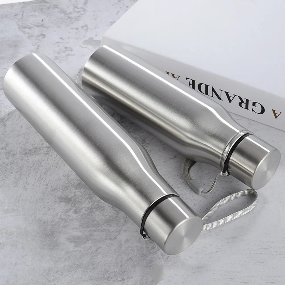 750/1000ml Portable Sports Cycling Stainless Steel Water Bottle Drinking Cup Bicycle Kettle Drink Bottle Stainless Steel Cup water bottle bicycle water bottle sports bottle