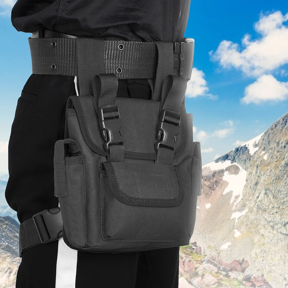 Military Men Drop Leg Bag Fanny Waist Pack Detachable Hip Oxford Motorcycle Rider Drop Thigh Pouch