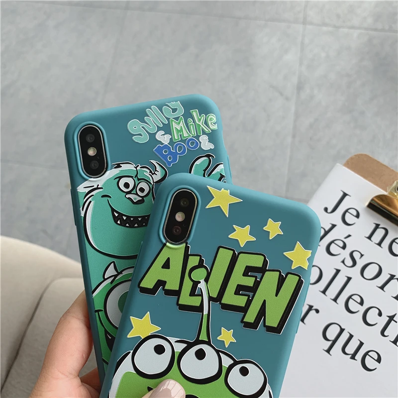 Чехол для телефона с рисунком из мультфильма «Университет монстров» для iPhone 8, 7, 6, 6s Plus, X, XR, XS Max, антиосенний мягкий чехол на заднюю панель