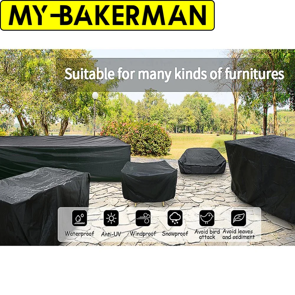 Customized Sofa cover Waterproof Outdoor Patio Garden Furniture Covers Rain Snow Chair Table Dust Proof kitchen  Round Square