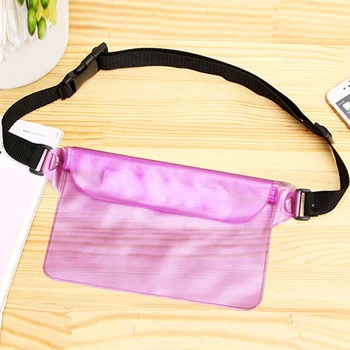 

Underwater Portable Adjustable Strap Mobile Phone Beach Sports Outdoor Drift Diving PVC Swimming Waterproof Waist Pack