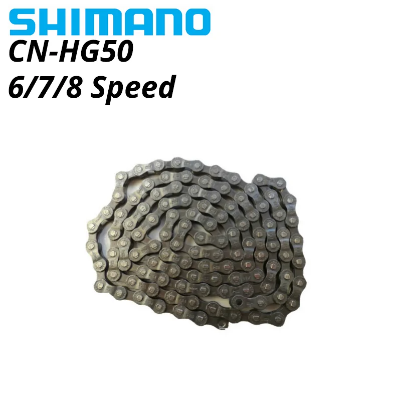 Shimano CN-HG50 6 7 8 Speed Chain MTB Bicycle bike chains 6s 7s 8s HG50 8S 8V 112 links | Спорт и развлечения
