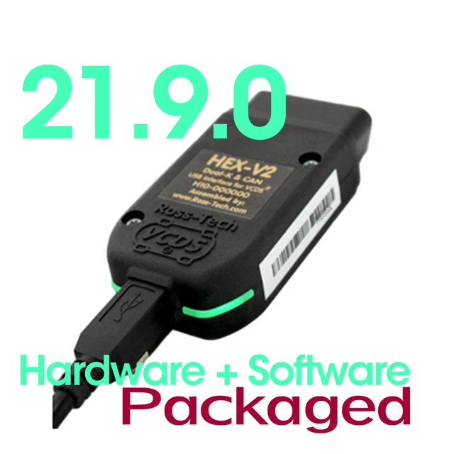 Française Version VAGCOM 21.9.0 HEX-V2 USB Direct Interfaces OBDII Diagnostic VAG-TOOL VAGSCAN For VW-AUDi Seat Skoda Full Kits 21.9