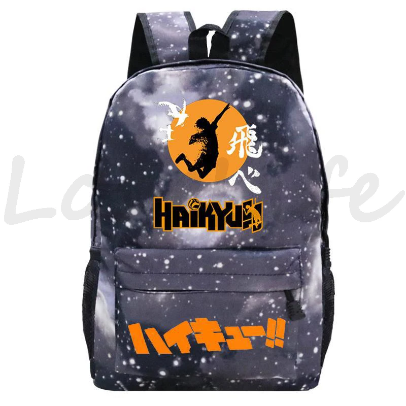 13 Polegada anime voleibol haikyuu! Mochila de lona meninos meninas  adolescentes schoolbag mochila masculino feminino ombro bolsa de viagem -  AliExpress