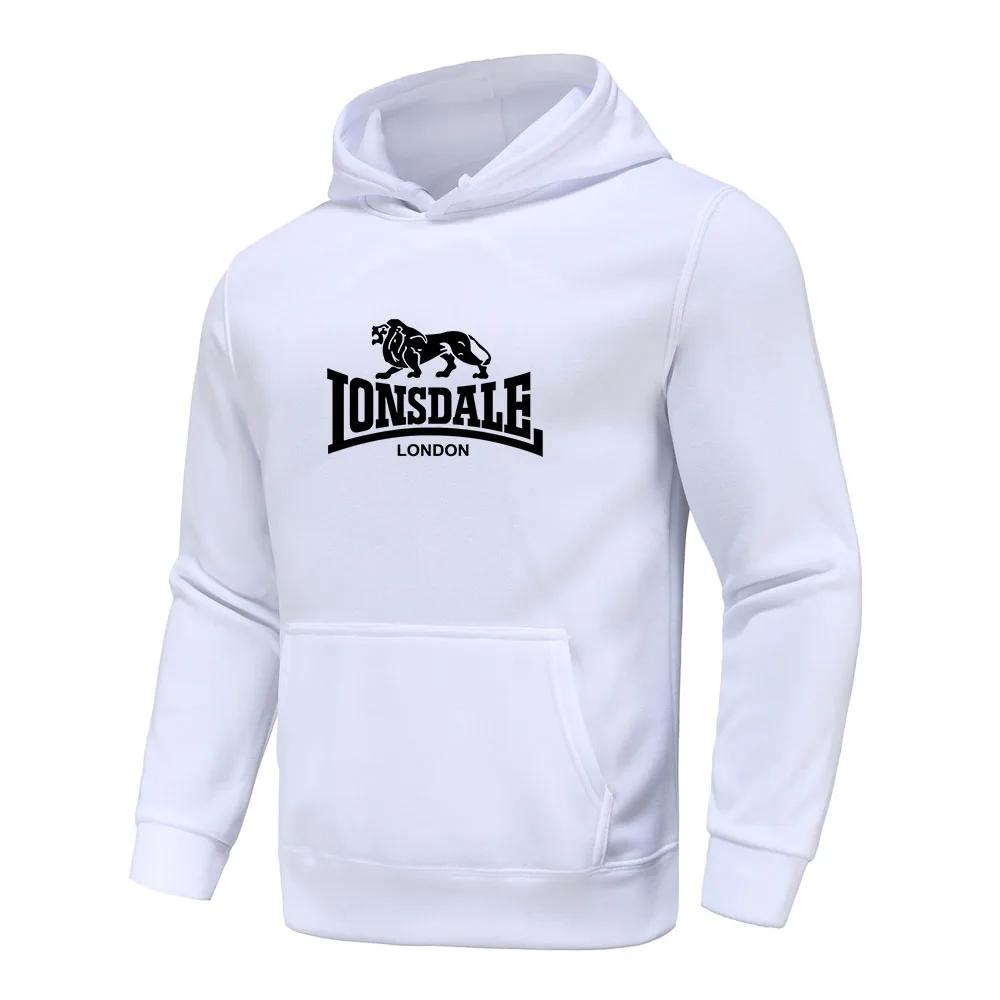 Новинка 2021 зимняя спортивная рубашка LONSDALE Лидер продаж модная мужская толстовка