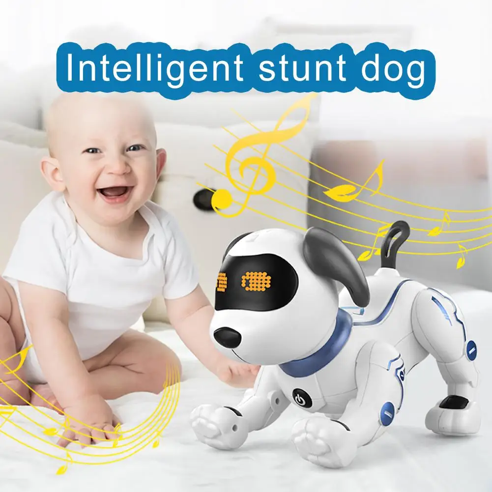 Induction toy Dog Control Dog Smart Robot Electronic Pet Interactive Program Dancing Walk Robotic Animal Toy Gesture Following