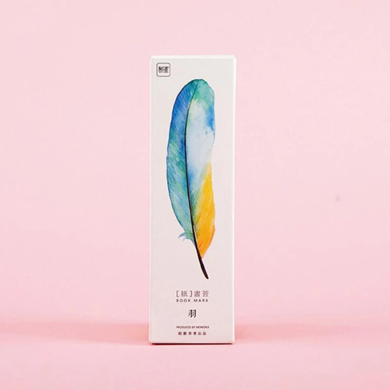 Promoción 30 unids/pack de pluma, marcapáginas de papel con dibujo marcapáginas de animales promocional papelería regalo película marcador rBjn6V3R