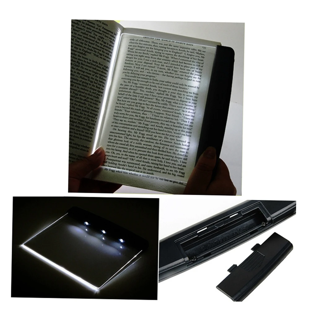 Ultralight LED Panel Book Light Wireless Night Vision Reading Lamp
