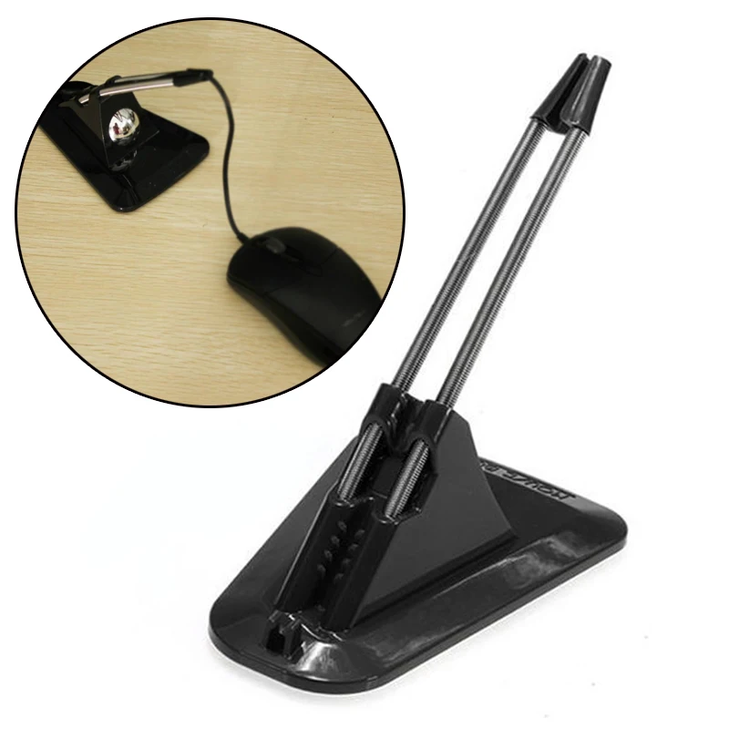 

Portable Black Cable Wire Fixer Cable Clip For Gaming Mouse Organizer Holder Mouse Bungee Cords Tie Clips Fixer