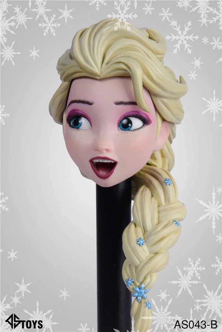 Dropshipping ASTOYS AS043 1/6 1/6 Scale Female Woman Girl Elsa Head Sculpt with Movable Eyes for 12" TBLeague Figures