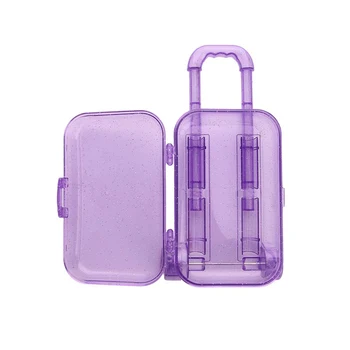 

Trunk Plastic 18-Inch Doll Luggage Case Travel Suitcase Trolley Doll Accessories Kids Toy