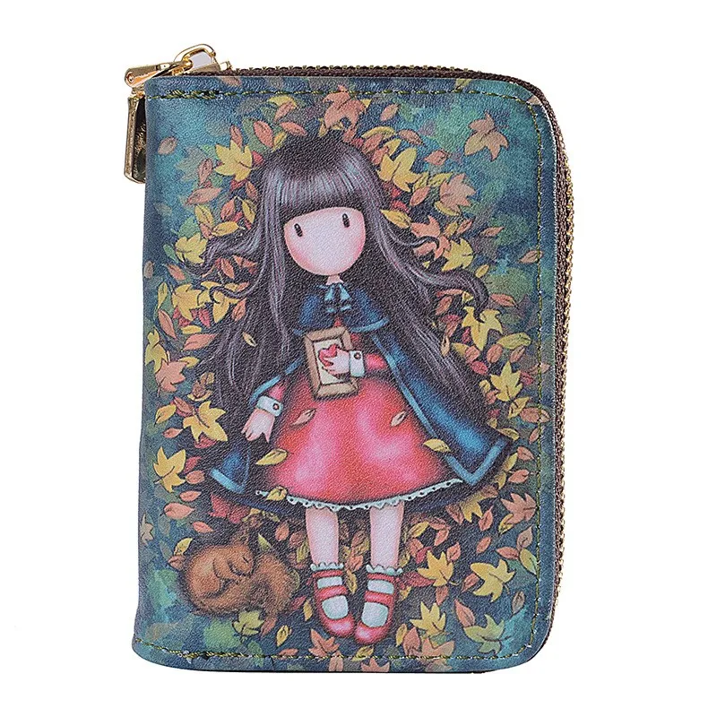 Cartoon pattern children's wallet card bag coin purse Card Holder Passport Cover Credit Card Holder Wallet Card Tarjetero Rfid