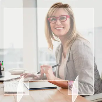 

Transparent Sneeze Guard Shield Completely Antispray Plastic Divider Protection Barrier Counter Acrylic Shield Isolation Baffle