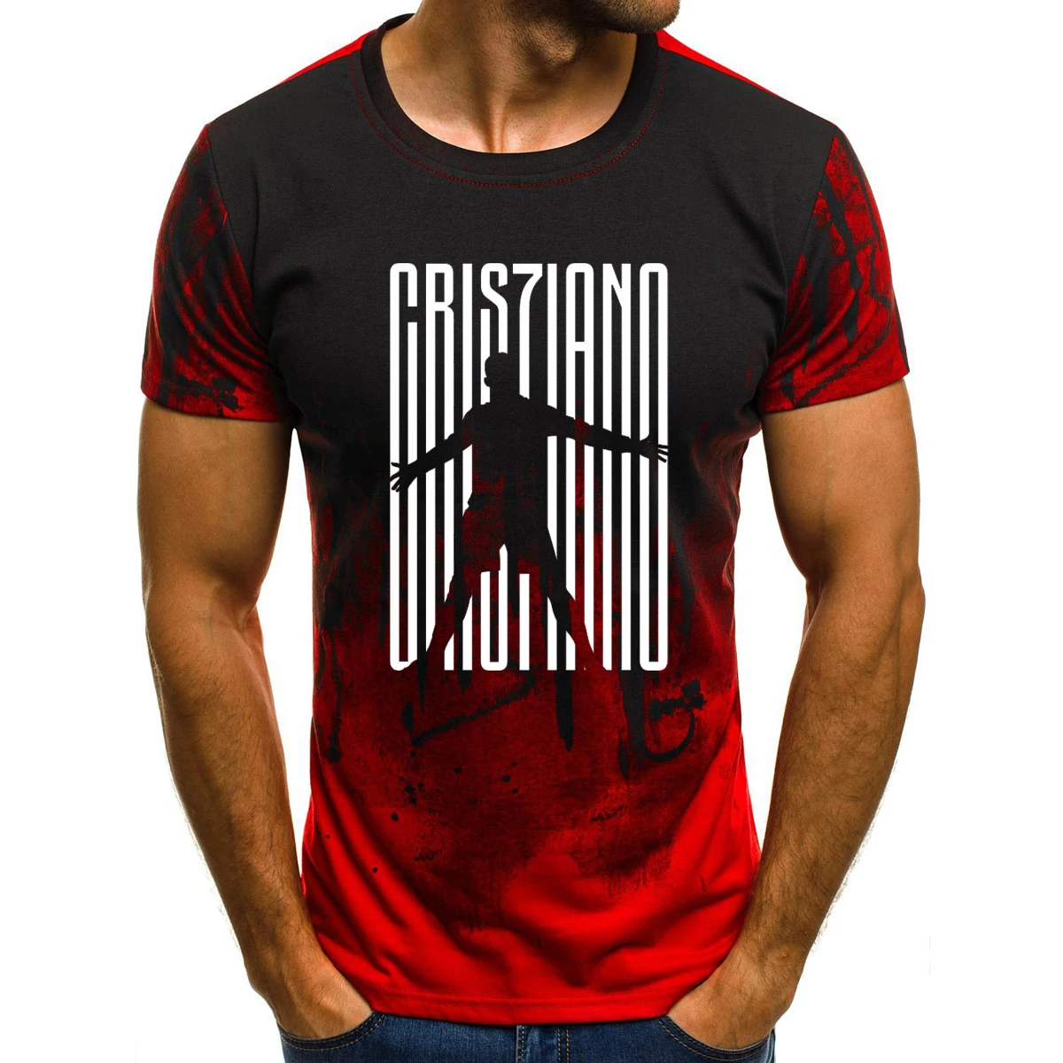

2019 Summer Man'S Cristiano 7 Ronaldo T Shirts Camouflage O-Neck Fashion Printed Hip-Hop Tee Camisetas Men Clothing Casual Top