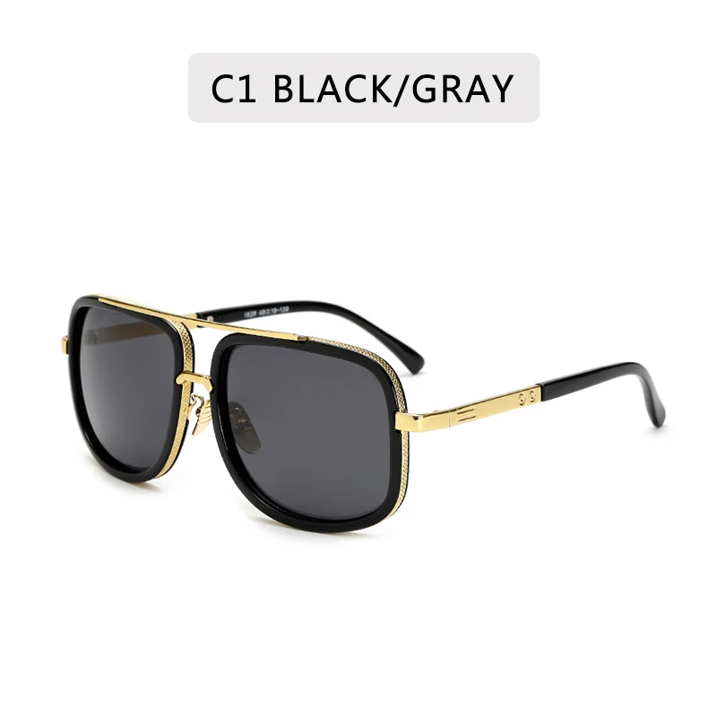 Luxury Designer Millionaire Oversized Square Sunglasses Black Acetate Frame  Z1165 With Gold Metal Engraved Pattern For Summer Style By Eyeglass2710742  From Td3z, $50.97