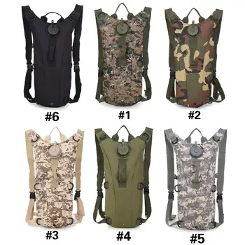 

Water Bag Backpack Convenient Adjustable 3L Polyester 6 Color Storage Cycling Cooling Water Bladder Bag Furl Travel Camping