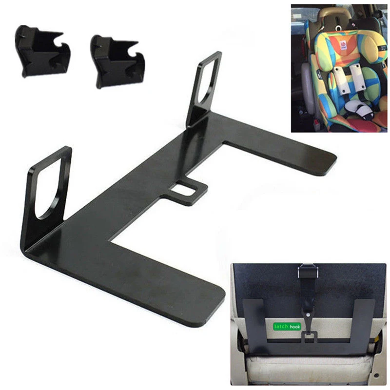 Universal ISOFIX Mount Base SUV Car Safety Seat Belt Bracket Latch 5mm Steel 1x 