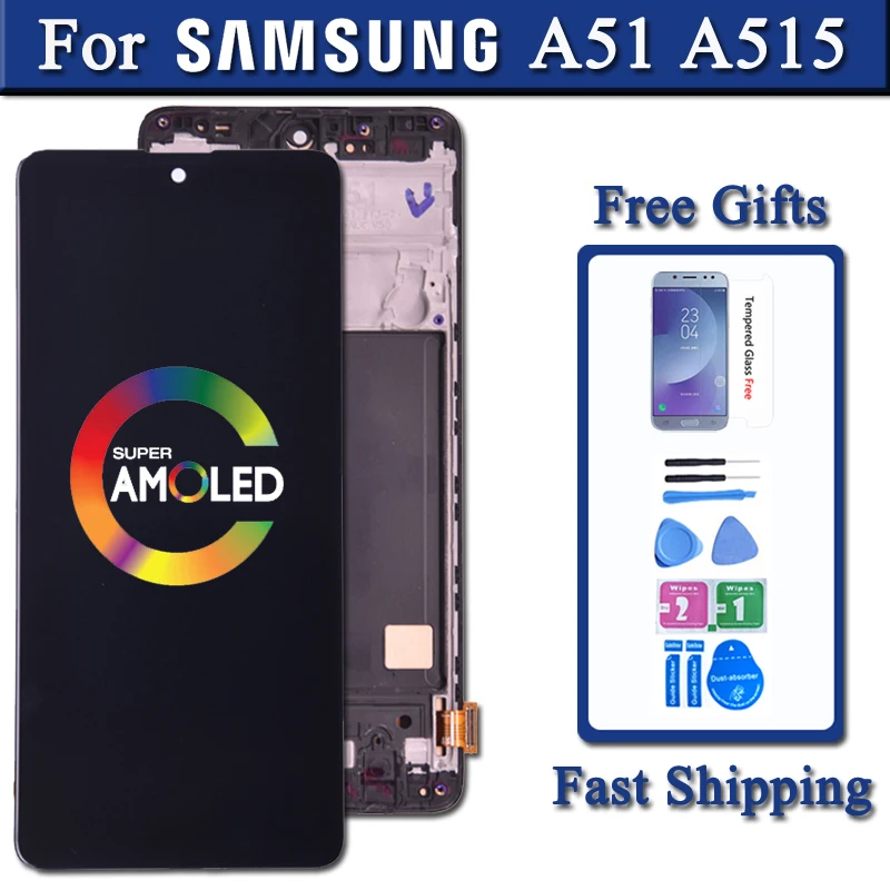 SUPER AMOLED  Display For Samsung Galaxy A51 LCD