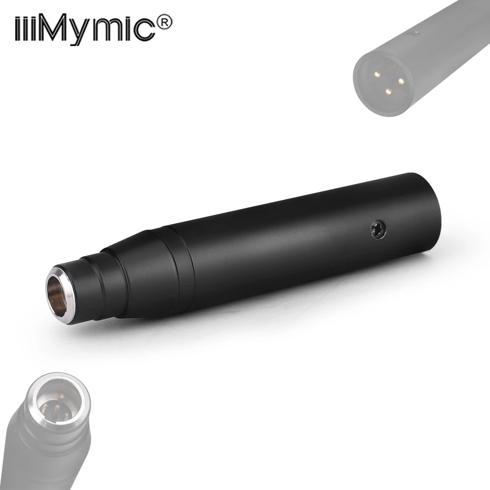 

iiiMymic 48V Phantom Power Adapter Male XLR For Shure 4 Pin TA4F Lavalier Headset Condenser Mic Musical Instrument Microphone