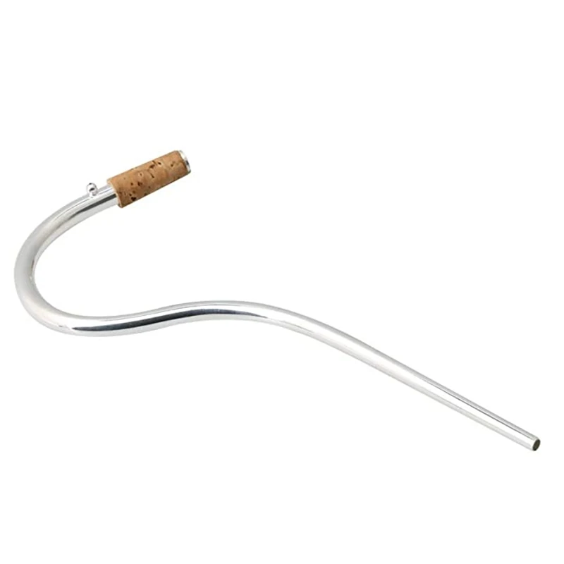 21.5cm Length Bassoon Copper Mouthpiece with Cork Silver color Bassoon S Tube Copper Plated Tube