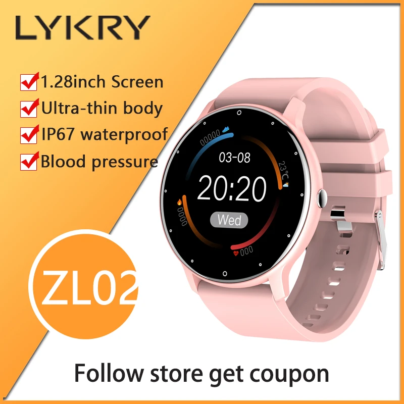 LYKRY ZL02 Smart Watch 1.28 inch Screen Ultra thin Body Heart Rate Women's  Watches Men Weather Forecast For IOS Android PK ZL01|Smart Watches| -  AliExpress