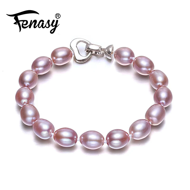 

FENASY bracelet charms bracelet freshwater 8-9mm natural drop pearl bracelet bracelets for womenPearl jewelry for love women