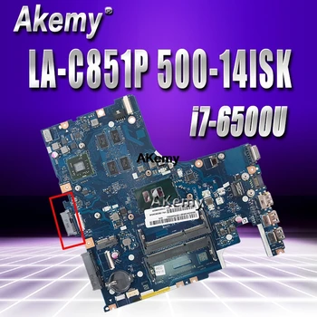 

LA-C851P Laptop motherboard For Lenovo Ideapad 500-14ISK original mainboard I7-6500U with video card