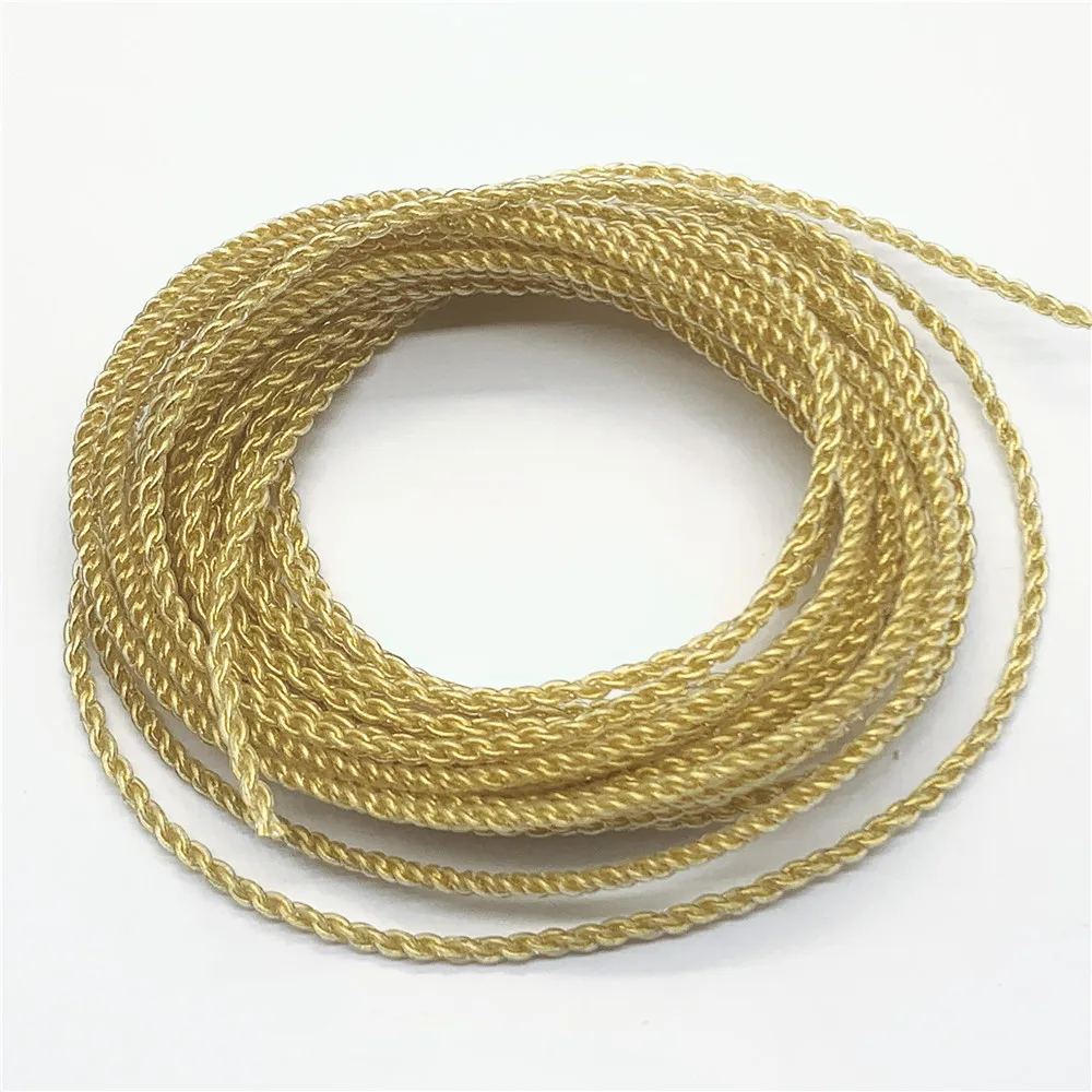 7N single crystal copper wire gold plated cable 4share 76core 5meters