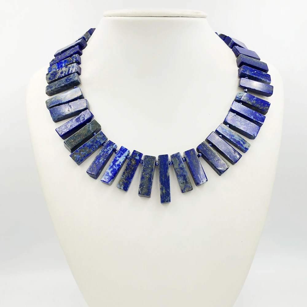 

Lily Jewelry Lapis Lazuli/Charoite/Morganite/Chrysoprase/Hemimorphite Chip shape Big Necklace 45cm/18'' Nice Gift for Women